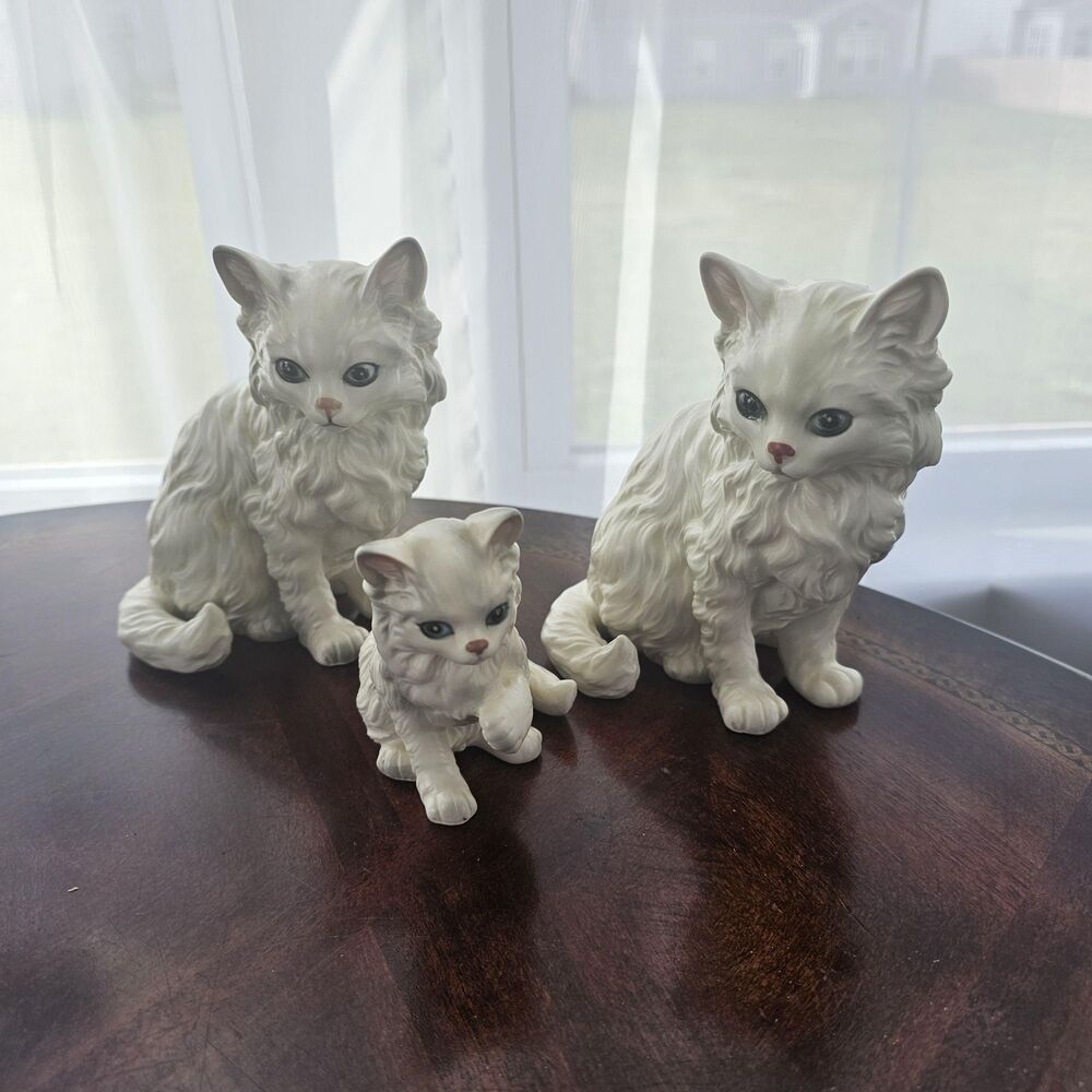 Vintage Cat Trio, Lefton Mid-Century